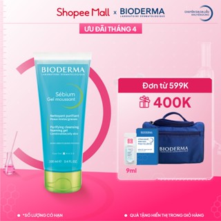 Gel rửa mặt tạo bọt, không chứa xà phòng Bioderma Sebium Gel Moussant - 100ml