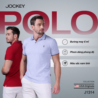   XẢ KHO  Áo Polo Nam Jockey cotton CVC thêu logo Full Boy - J1314 