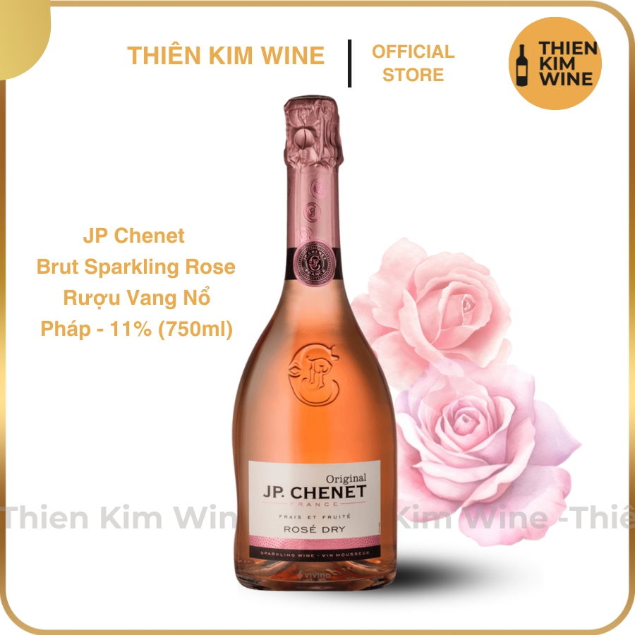 [Chính Hãng] - Rượu Vang Nổ Pháp (Hồng) JP Chenet Orginal Rose Sparkling - 750ml (11%)
