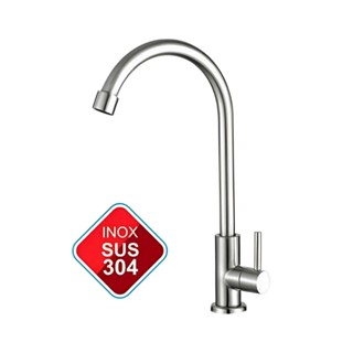Vòi Rửa Chén Lạnh Inox Phi 18 Cao Cấp - Vòi Rửa Chén Bát Inox