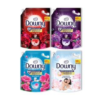  Combo 2 Nước Xả Vải DOWNY Hương Nước Hoa Cao Cấp  Chống Khuẩn Hương Đam Mê  Huyền Bí  Nắng Mai Túi 4L 
