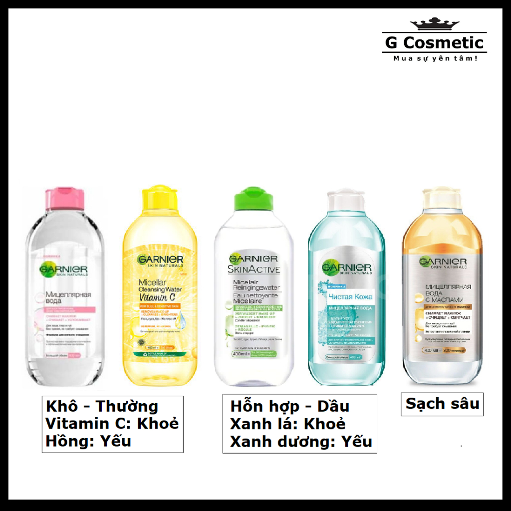 Nước tẩy trang Garnier 400ml