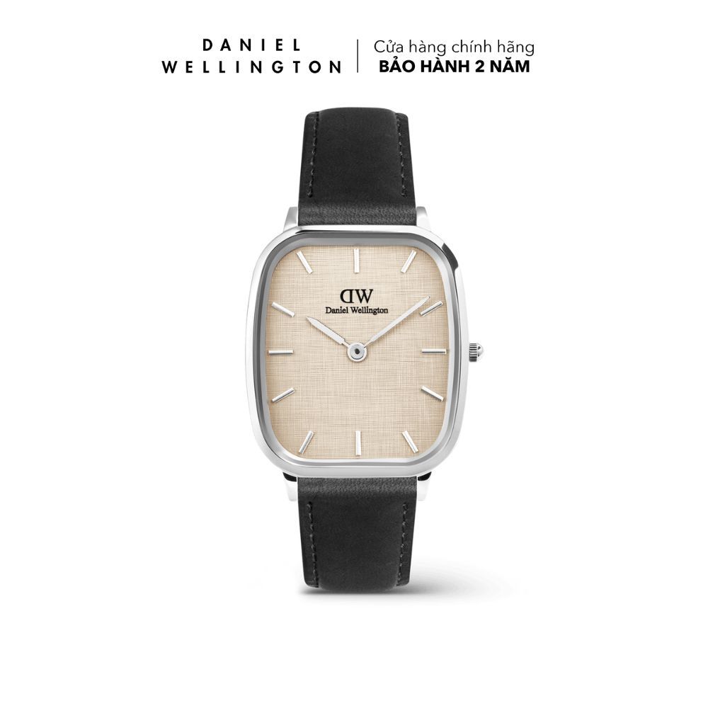 Đồng hồ Nam Daniel Wellington dây da - DW00100813 Marlon Watch Mặt Linen 32x36.3mm