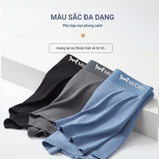 Quần sịp boxer nam thun lạnh cao cấp Miiow, quần lót đùi nam co giãn kháng mùi kháng khuẩn
