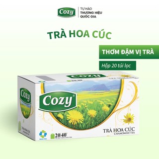  Trà Hoa Cúc Túi Lọc COZY Thức Uống Giải Khát Tốt Cho Tinh Thần Giấc Ngủ Hộp 20 Túi 