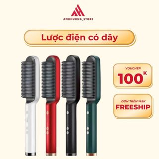  Lược điện DIDOOGLT Lược Điện Uốn Duỗi Ép Tóc Đa Năng 3 In 1 Tiện Ích Tại Nhà 