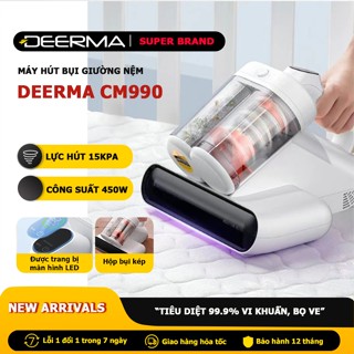 Máy hút bụi giường nệm Deerma CM990 khử khuẩn bằng tia UV lực hút mạnh 13000Pa - Bảo hành 12 tháng