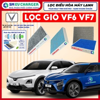 Lọc gió điều hòa VinFast VF7 HEPA Lọc Than hoạt tính Kháng Khuẩn Khử Mùi Lọc bụi mịn PM 2.5 - SMEV Chính Hãng