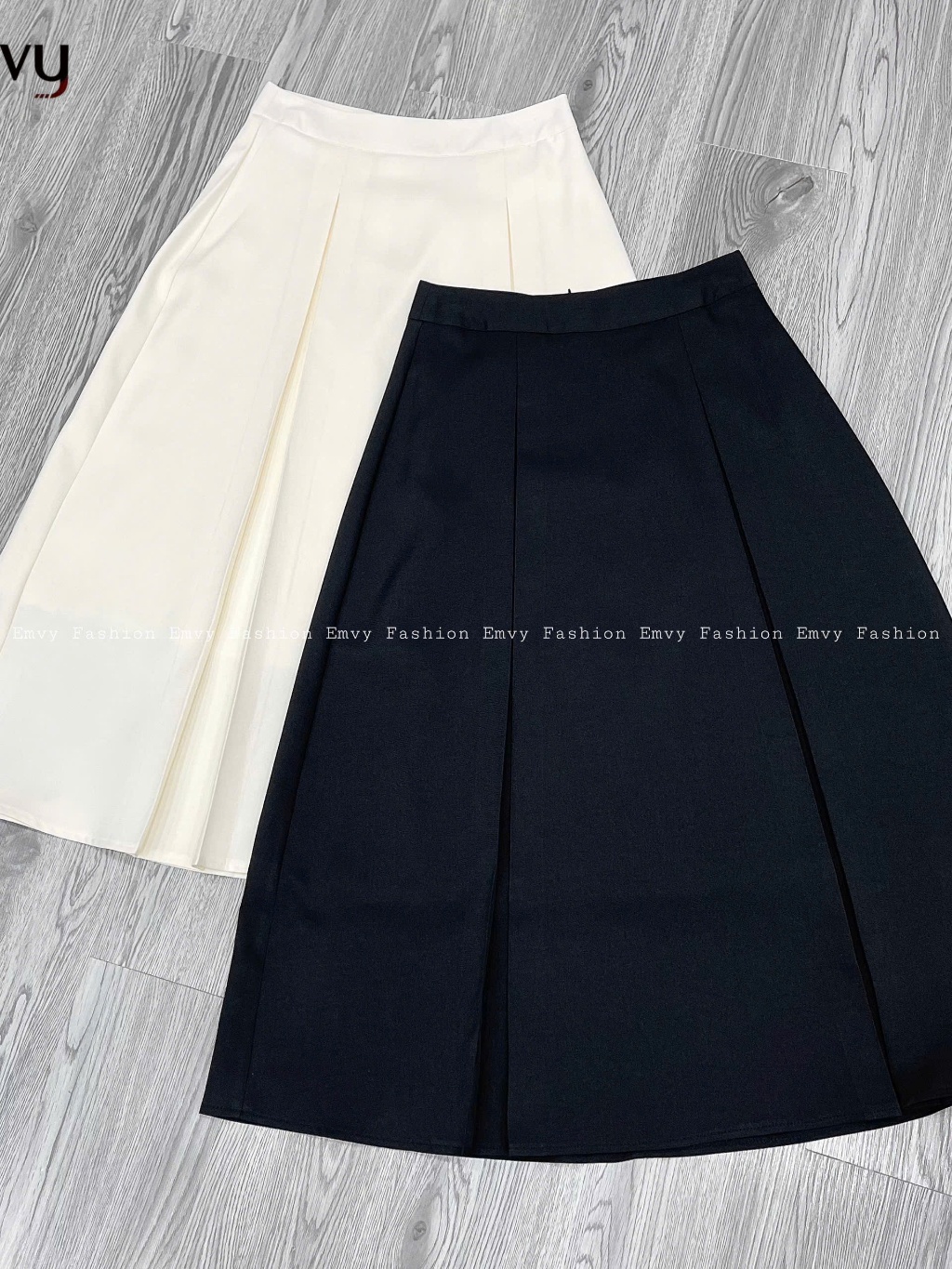 Chân váy nữ công sở, Chân váy xấy ly dáng dài công sở cao cấp Emvy Fashion CV2