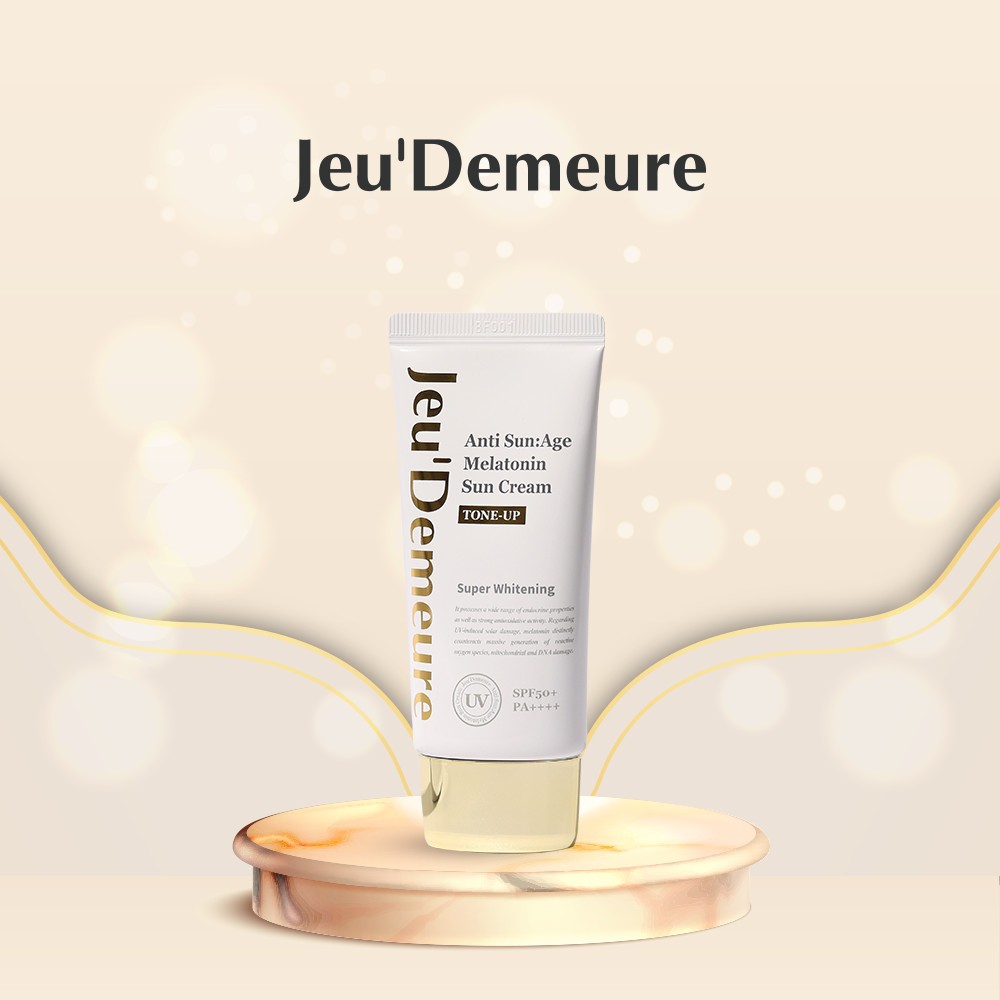 Kem Chống Nắng Nâng Tone Jeu'Demeure Anti Sun:Age Melatonin Sun Cream (Tone Up) SPF 50+/PA++++ 50g