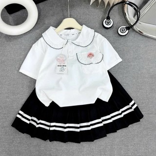 Bộ đi học áo+chân váy Baby three bé gái 18-35kg, Bộ đi học cho bé, Sét áo chân váy đi học bé gái đáng yêu