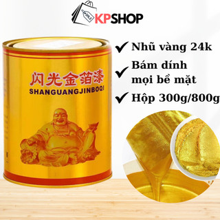  Sơn nhũ vàng 24k chống gỉ bền màu chứa hàm lượng nhũ vàng cao tạo độ óng ánh sang trọng Hộp 800g 
