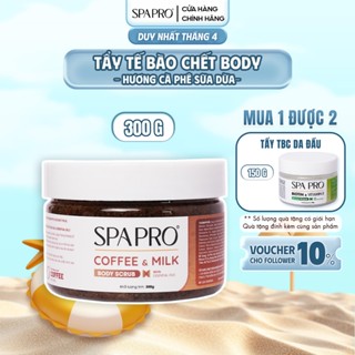 [MUA 1 TẶNG 1] Tẩy Tế Bào Chết Body Cà Phê/Macca 300g + Tẩy Tế Bào Chết Da Đầu Vitamin E & Biotin 150g SPAPRO