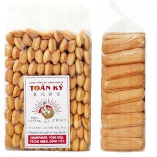 Bánh champage Toàn ký 500g,- bịch nguyên 500gr, gói chiết lẻ - bánh sampa không phủ đường Toàn Ký