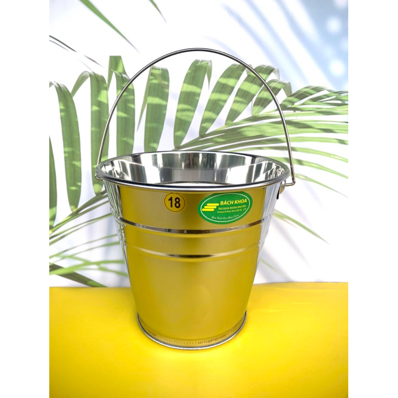 XÔ ĐÁ CÓ QUAI XÁCH INOX, XÔ ĐỰNG ĐÁ INOX, XÔ ƯỚP THỨC UỐNG 3 SIZE