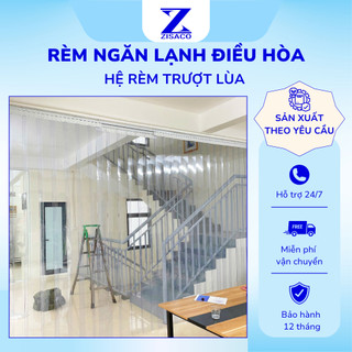  Rèm nhựa ngăn lạnh trượt lùa ZISACO thu gọn 1 2 chiều rộng  Tặng đầy đủ phụ kiện  ngăn bụi cản gió 