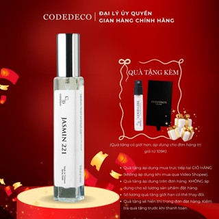 Tinh dầu nước hoa nữ CODEDECO Jasmin 221 10ml Nhẹ nhàng, Thanh lịch