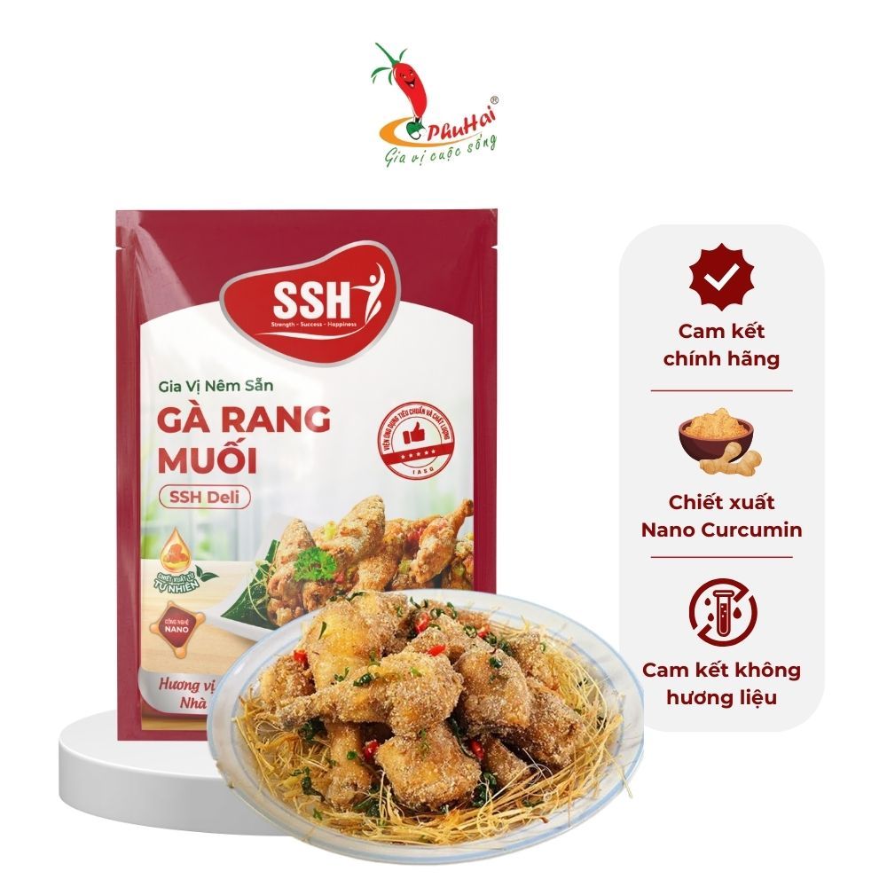 Gia Vị Nêm Sẵn Gà Rang Muối SSH Deli