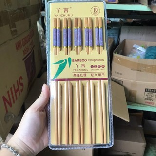 Set 10 Đôi Đũa Hợp Kim Chống Mốc