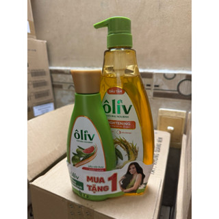 [Combo 1 Tặng 1 Rẻ] Dầu Tắm Sữa Tắm Oliv / Oliu cám gạo Dưỡng Ẩm 650ML Giúp Nhũ Hóa Và Làm Sạch Da +Dầu Gội 250mL
