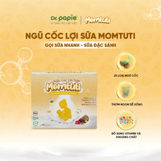 [NEW] Ngũ Cốc Lợi Sữa MOMTUTI Tăng Tiết Sữa, Tăng Chất Lượng Sữa Mẹ, Thơm Ngon Dễ Uống (Hộp 20 gói x 20g)