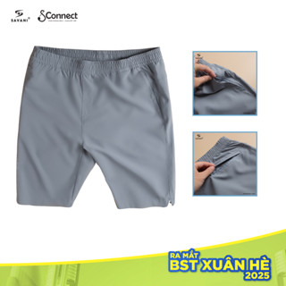 Quần Short Nam SAVANI Dáng Thể Thao, Quần Đùi Nam Vải Gió Chất Liệu Mềm Mại, Siêu Nhẹ MSG006S4