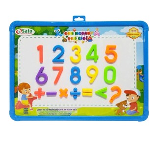 Bảng nam châm tự xóa kèm số cho bé học giỏi toán 26 chi tiết, đồ chơi giáo dục trẻ em benrikids