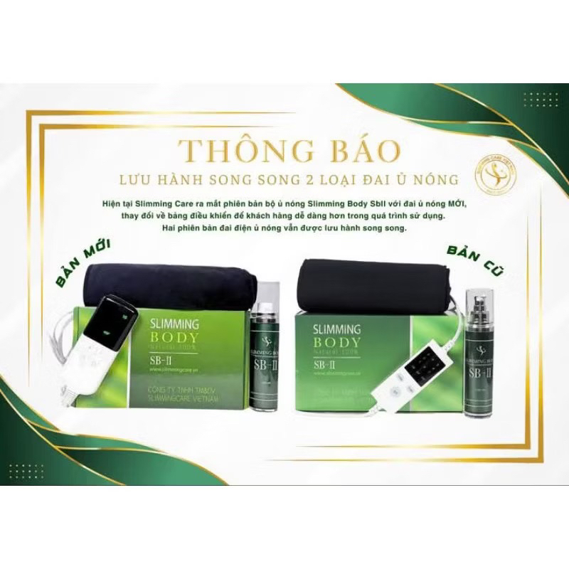 (Chính hãng) Bộ ủ nóng Slimming body sb2 quấn nóng thải mỡ bụng, đùi, tay