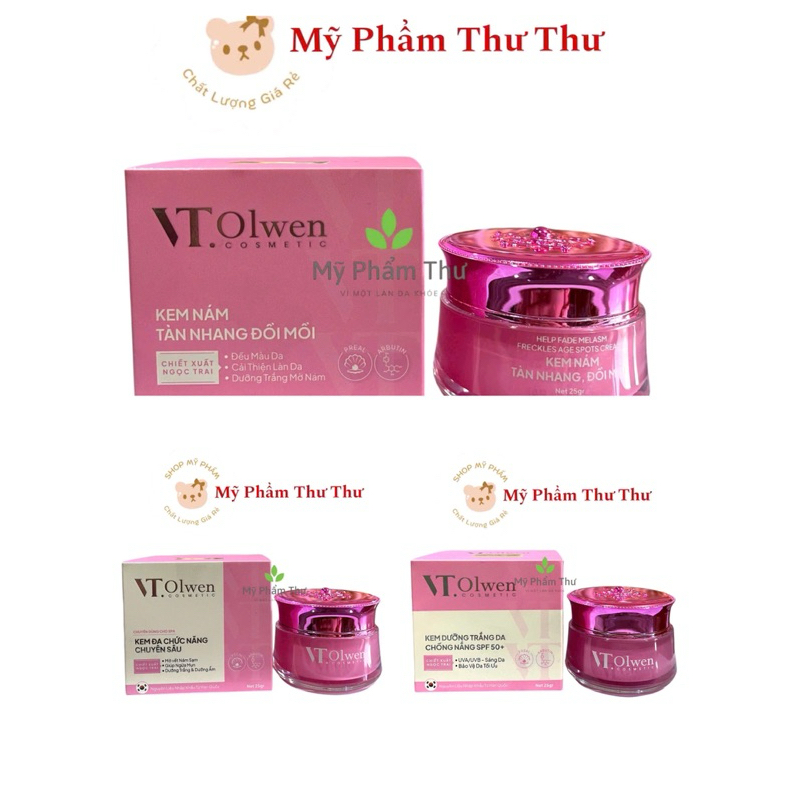 Kem VT Olwen Dưỡng Trắng Da Ngăn Ngừa Nám Tàn Nhang 25g