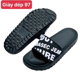  Dép quai ngang nam nữ đi mưa kiểu thời trang girl phố boy phố chống trơn trượt nâng đế 4cm cặp đôi-giày dép 97 