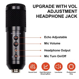 Microphone Thu Âm Live Stream MK-F500USB - Kết nối qua cổng USB