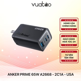 [HÀNG USA] Củ sạc Anker Prime 735 GaN Prime PPS 65W - A2668