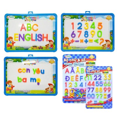Đồ Chơi Bảng Nam Châm Cho Bé Học Làm Quen Với Chữ Cái, Số Đếm, Đồ Chơi Giáo Dục Trẻ Em Benrikids