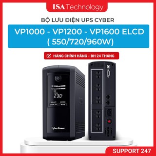  Bộ lưu điện UPS CyberPower VP1000 1200 1600ELCD – 1000VA 1200VA 1600VA AVR LCD PC NAS 