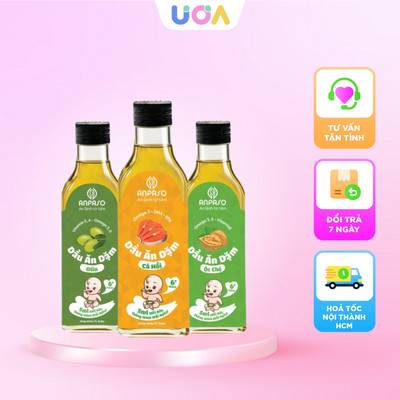 Dầu ăn dặm cho bé Anpaso bổ sung Omega 3, 6, DHA cho bé