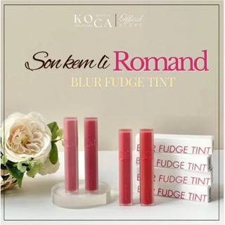 Son Kem Lì Siêu Mềm Mượt ROMAND BLUR FUDGE TINT Full Bảng Màu - Che Phủ Vân Môi, Son Lì