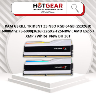 RAM GSKILL TRIDENT Z5 NEO RGB 64GB (2x32GB) 6000Mhz F5-6000J3636F32GX2-TZ5NRW  ( AMD Expo / XMP ) White  New BH 36T