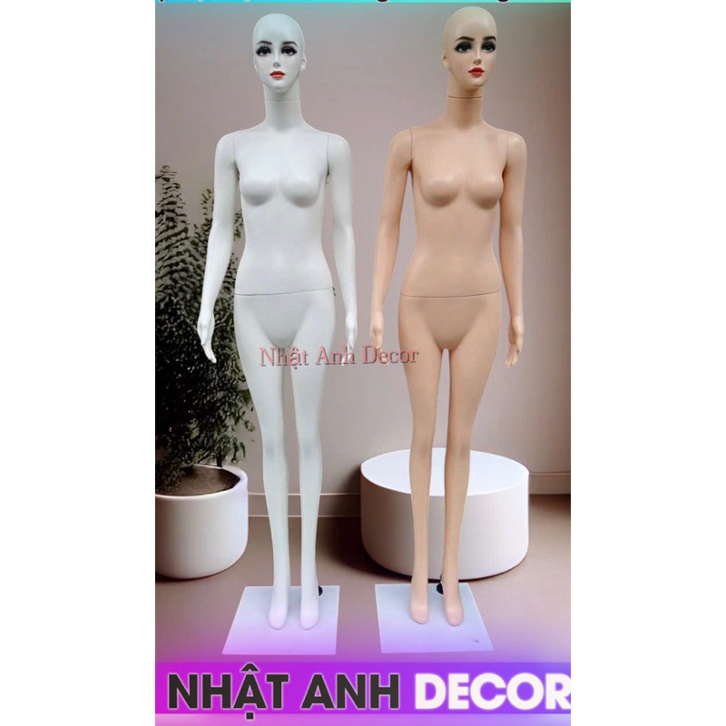 Manocanh nữ toàn thân, manơcanh nữ mái vát, canh nữ cả người mái vát, canh nhựa chống vỡ