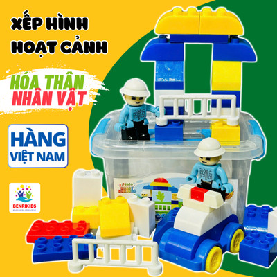 Đồ Chơi Xếp Hình Hóa Thân Nhân Vật BENRIKIDS Phát Triển Sáng Tạo Thông Minh