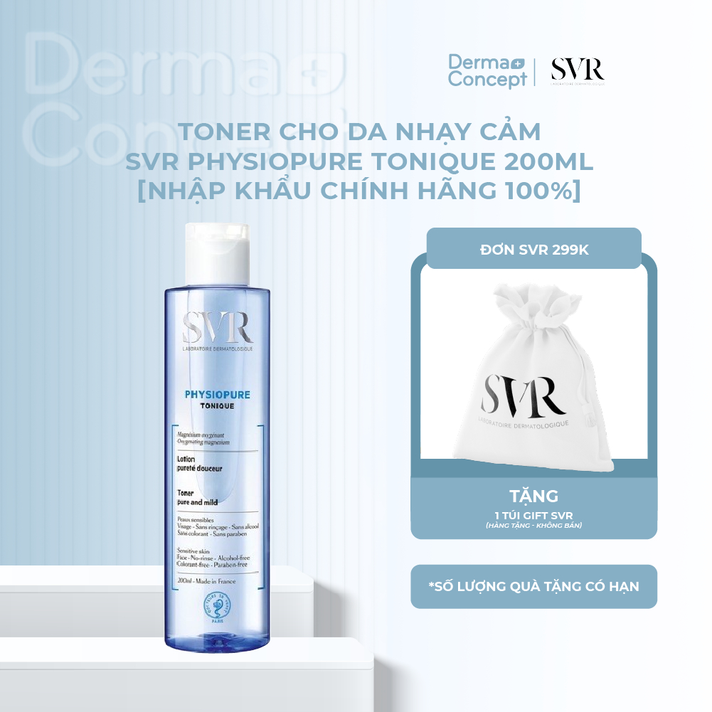 Toner cho da nhạy cảm SVR Physiopure Tonique 200ml [NHẬP KHẨU CHÍNH HÃNG 100%]