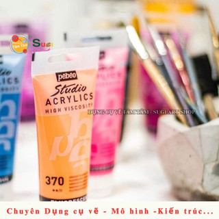 Màu Acrylic Pebeo 100ml, studio acrylics Pebeo 100ml , Màu vẽ canvas , Vẽ nhựa , Caosu