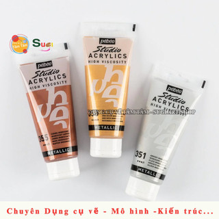 Màu Acrylic Pebeo 100ml, studio acrylics Pebeo 100ml , Màu vẽ canvas , Vẽ nhựa , Caosu