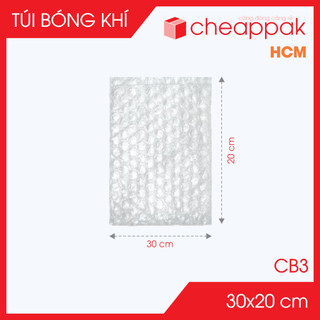 CB3 - 30x20 cm - Combo 50 túi bóng khí chống sốc, túi xốp khí, túi bong bóng giá rẻ -C.B3