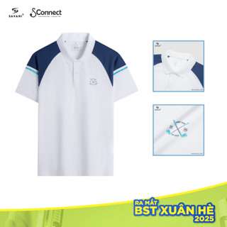 Áo Thun Polo Nam SAVANI Phối Viền Vai, Áo Polo Chất Liệu Coolmax Thoáng Khí, Mềm Mại MPS037S4
