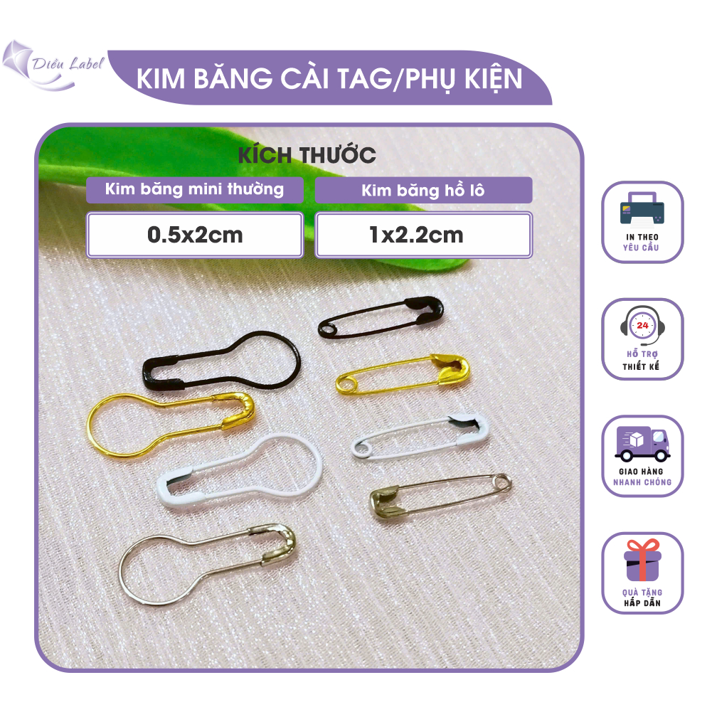 1.000 cái Kim Băng, Ghim cài quần áo, Kim băng mini, Kim băng hồ lô cài phụ kiện thời trang