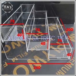 Khay kệ mica trưng bày thuốc, mỹ phẩm, sơn móng tay. Kệ văn phòng phẩm. Kệ đựng gia vị nhà bếp