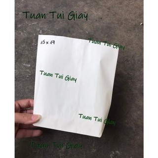 túi giấy trắng 15x17 - SL 100 cái