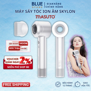  Máy Sấy Tóc Ion Âm Skylon Masuto 1400W,Sấy 2 Chiều Nóng Lạnh,Dễ Dàng Tạo Kiểu Tóc,Tích Hợp Công Nghệ Chăm Sóc Tóc,Da Đầu 