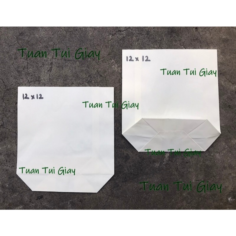 túi giấy trắng 12x12 - SL 100 cái