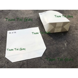 túi giấy trắng 12x12 - SL 100 cái